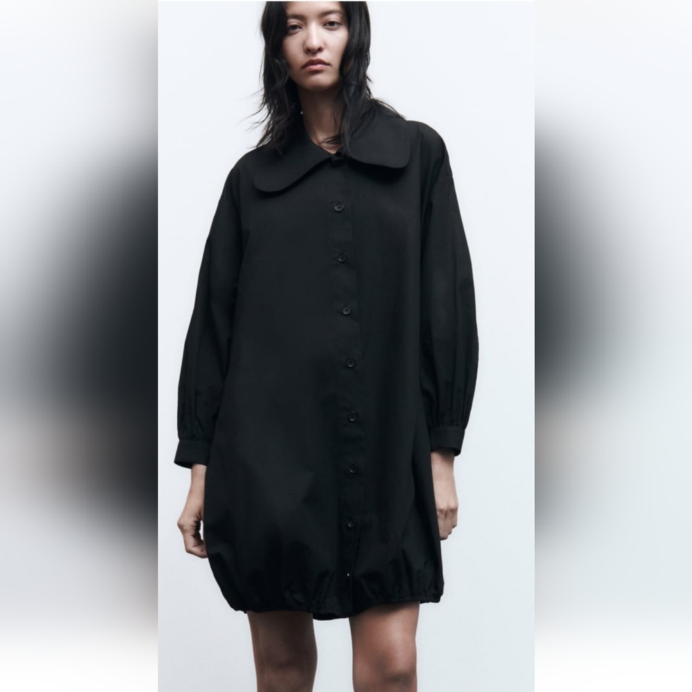 ZARA TIERED DRESS WITH LACE INSERTS